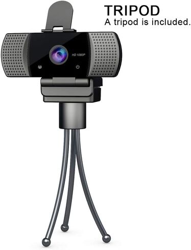 كاميرا ويب Kishgo 1080P مع ميكروفون وغطاء، وكاميرا ويب للكمبيوتر المحمول USB 2.0 مع تصحيح تلقائي للضوء، التوصيل والتشغيل، لبث الفيديو، والمؤتمرات، والألعاب، والفصول عبر الإنترنت in Kuwait