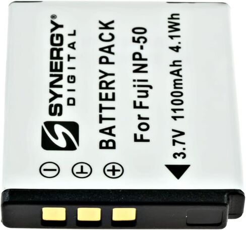 Synergy Digital Camera Batteries, Compatible with Fujifilm FinePix F660EXR Digital Camera, (li-ion, 3.7V, 1100 mAh), Replacement for Fujifilm NP-50 Battery, Combo-Pack Includes: 2 x SDFNP50 Batteries in Saudi Arabia