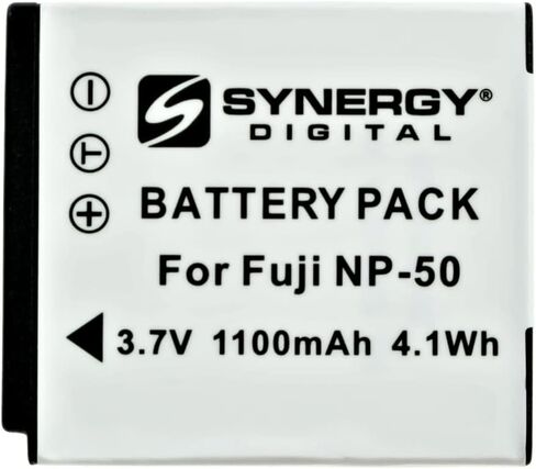 Synergy Digital Camera Batteries, Compatible with Fujifilm FinePix F660EXR Digital Camera, (li-ion, 3.7V, 1100 mAh), Replacement for Fujifilm NP-50 Battery, Combo-Pack Includes: 2 x SDFNP50 Batteries in Saudi Arabia