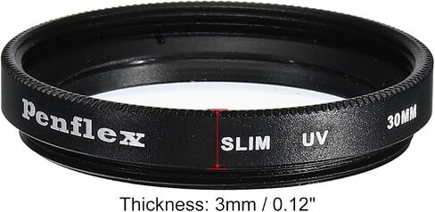 PATIKIL 46mm UV Filter, 2 PCS UV Protection Filter Slim UV Protection Camera Lens Filter Aluminum Optical Camera Accessory Crystal Clear Pics for 46mm Camera Lens Filter Photography in Saudi Arabia