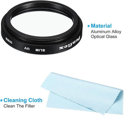 PATIKIL 46mm UV Filter, 2 PCS UV Protection Filter Slim UV Protection Camera Lens Filter Aluminum Optical Camera Accessory Crystal Clear Pics for 46mm Camera Lens Filter Photography in Saudi Arabia