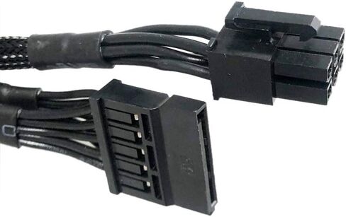 Suyitai استبدال ل EVGA سوبر نوفا 450-850 G2 B3 G3 G5 P2 B2 80 Plus 6 دبوس إلى 3X SATA سائق كابل الطاقة in Kuwait