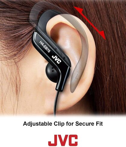 JVC HAEB75B Sports Clip Headphone (Black) in Saudi Arabia
