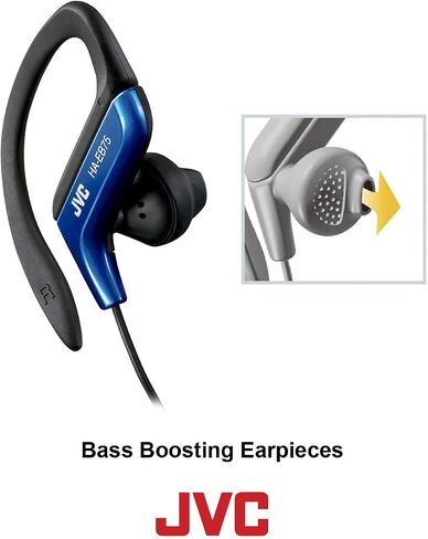 JVC HAEB75B Sports Clip Headphone (Black) in Saudi Arabia