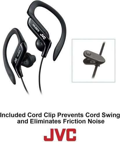 JVC HAEB75B Sports Clip Headphone (Black) in Saudi Arabia