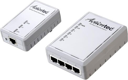 ACTIONTEC 500 Mbps Powerline Ethernet Adapter and 4-Port Hub Kit (PWR514K01) in Saudi Arabia