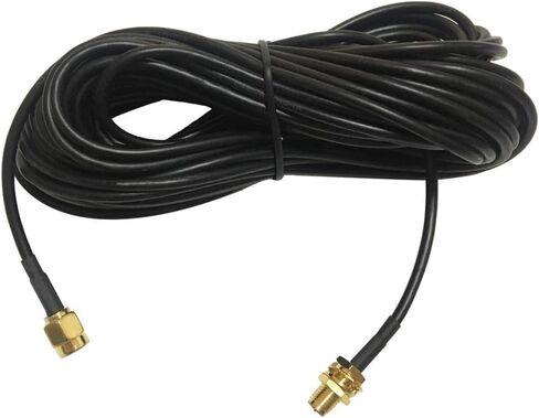 ايجويس كيبل تمديد محوري واي فاي RP-SMA بطول 16 قدم (5 متر) لراوتر واي فاي LAN WAN RG174 in Kuwait