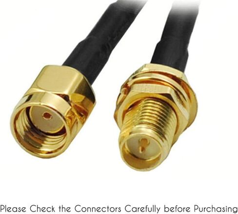 ايجويس كيبل تمديد محوري واي فاي RP-SMA بطول 16 قدم (5 متر) لراوتر واي فاي LAN WAN RG174 in Kuwait