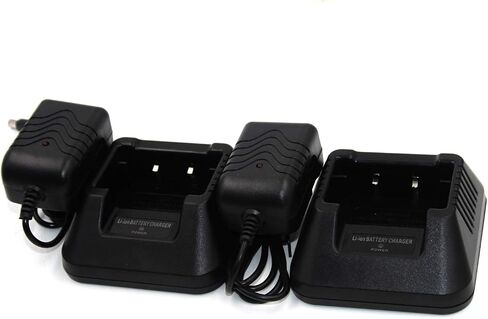 (2-Pack) Li-ion Battery Desktop Charger for Baofeng UV-5R UV-5RA UV-5RB UV-5RC UV-5RD UV-5RE UV-5RePlus TYT TH-F8 Two Way Radio in Saudi Arabia