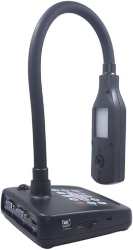 كاميرا المستندات المحمولة INEBIZ 5MP HD USB مع ميكروفون مدمج وإضاءة LED تركيز تلقائي لعقد مؤتمرات الويب التجريبية المباشرة والتعليم عن بعد متوافق مع Windows (SH5200) in Kuwait