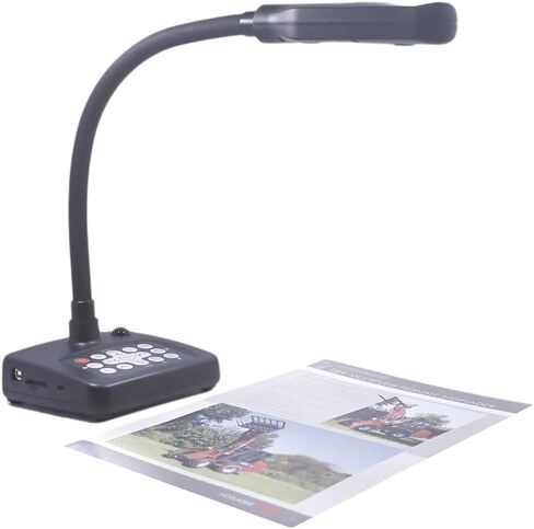 كاميرا المستندات المحمولة INEBIZ 5MP HD USB مع ميكروفون مدمج وإضاءة LED تركيز تلقائي لعقد مؤتمرات الويب التجريبية المباشرة والتعليم عن بعد متوافق مع Windows (SH5200) in Kuwait