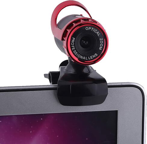 VBESTLIFE Webcam, 0. Pixels HD Web Camera CMOS 360Degree Rotating Clip?on Camera Built?in Microphone Webcamera for Zoom Meeting Compatible with Laptop Desktop PC(Silver) in Kuwait