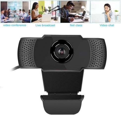 كاميرا ويب متعددة الوظائف 1080 بكسل، كاميرا ميكروفون مدمجة منخفضة الضوضاء ذات لون حقيقي 24 بت، كاميرات ويب كمبيوتر عالمية لنظام التشغيل Windows XP/2000/2003/Vista/7/8/10/Android/Linux in Kuwait