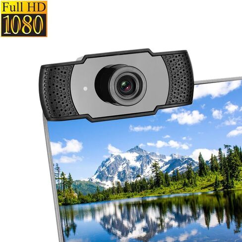 كاميرا ويب متعددة الوظائف 1080 بكسل، كاميرا ميكروفون مدمجة منخفضة الضوضاء ذات لون حقيقي 24 بت، كاميرات ويب كمبيوتر عالمية لنظام التشغيل Windows XP/2000/2003/Vista/7/8/10/Android/Linux in Kuwait