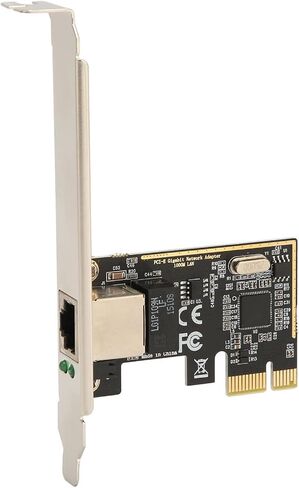 بطاقة شبكة PCIe بسرعة 1 جيجابت في الثانية، بطاقة شبكة جيجابت PCI Express بمنفذ واحد، محول شبكة إيثرنت RJ45 LAN PCIE بسرعة 100/1000 ميجابت في الثانية مع دعامة لنظام التشغيل Windows 10 و8,7 وXP in Kuwait