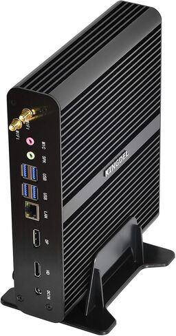 KINGDEL NC860 Mini Desktop Computer, Fanless Mini PC, i7 10th Gen. CPU, 16GB DDR4 RAM, 256GB NVMe SSD, 4K: 4096x2304, HD Port, DP, WiFi+BT, Silent Working in Saudi Arabia