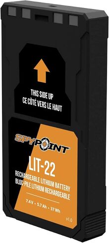 SpyPoint Rechargeable 7.4V Lithium Battery Pack for Trail Camera with 5.4 amp-Hours and AC Charging Cable in Saudi Arabia