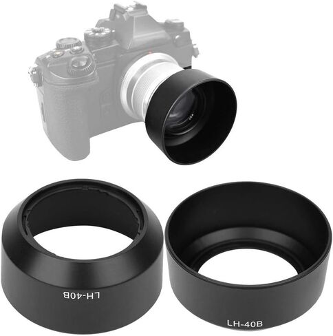 LH-40B Camera Lens Hood Replacement 37mm for Olympus Digital M.ZUIKO 45mm f/1.8(Silver) in Saudi Arabia