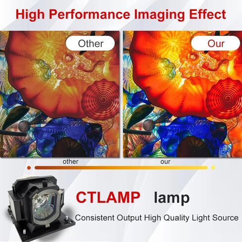 CTLAMP A+ Quality DT01481 Replacement Projector Lamp Bulb with Housing Compatible with Hitachi CP-WX3030WN CP-WX3530WN CP-EX301N CP-EX401 CP-X3541WN CP-X4030WN CP-X3042WN CP-WX3042WN CP-EX252N in Saudi Arabia