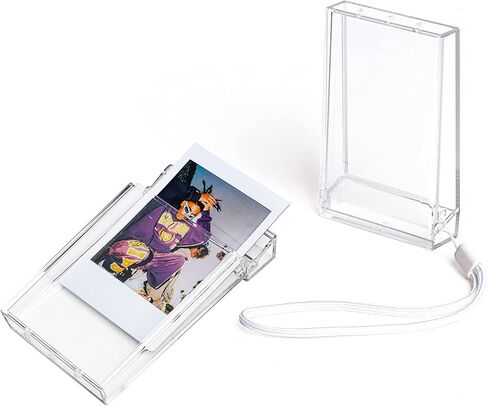 QUEEN3C Mini Photo Holder Storage Case for Fujifilm Instax Mini 12/11/9/8/7/7+/EVO Instant Camera Film Accessories 3 inch Photo Pouch, Photo Holder Protective Case with Wrist Lanyard. (2 pack) in Kuwait