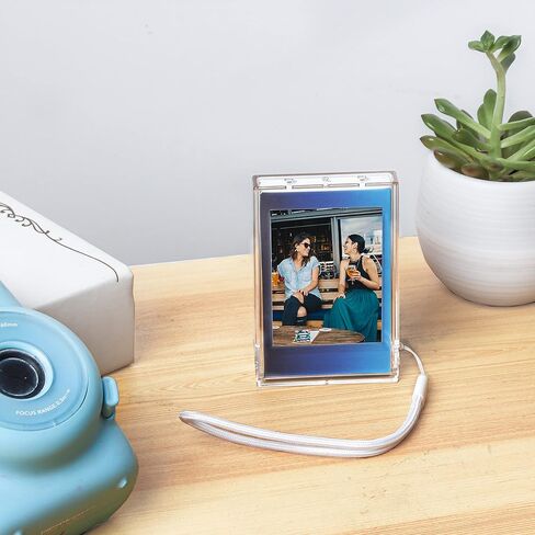 QUEEN3C Mini Photo Holder Storage Case for Fujifilm Instax Mini 12/11/9/8/7/7+/EVO Instant Camera Film Accessories 3 inch Photo Pouch, Photo Holder Protective Case with Wrist Lanyard. (2 pack) in Kuwait