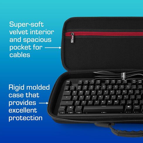 ANALOG CASES Pulse Hard Case for SteelSeries Apex Pro or Apex 5 Gaming Keyboard, fits ROCCAT Vulcan 121, Durable Molded EVA Exterior in Saudi Arabia