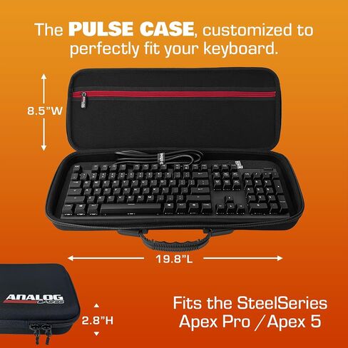 ANALOG CASES Pulse Hard Case for SteelSeries Apex Pro or Apex 5 Gaming Keyboard, fits ROCCAT Vulcan 121, Durable Molded EVA Exterior in Saudi Arabia