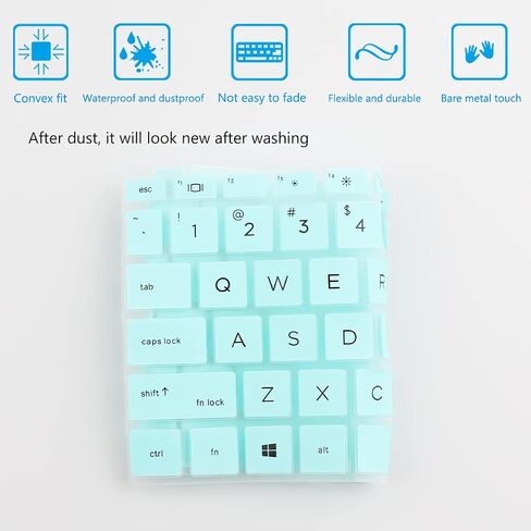 Keyboard Cover for 13.3" HP EliteBook 430 G8/EliteBook 630 G8 G9 G10, EliteBook X360 435 G8 G9, EliteBook X360 830 835 G7 G8 13.3 inch Laptop US Layout Keyboard(NOT FIT 830 835 G9 G10)-Colorful in Saudi Arabia