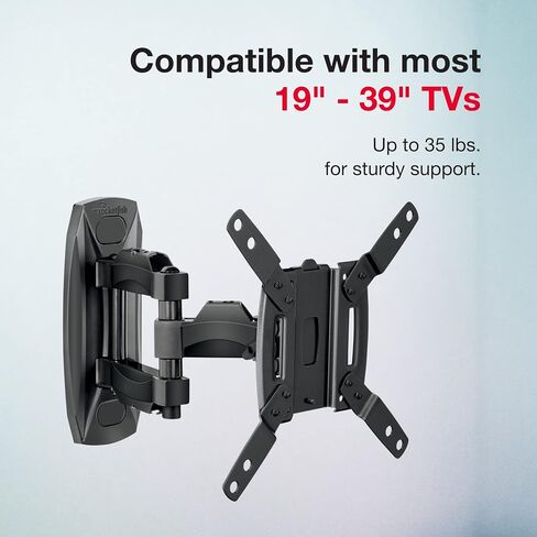 Rocketfish Full-Motion TV Wall Mount - Works with Most 19"-39" LCD TVs - Black in Kuwait
