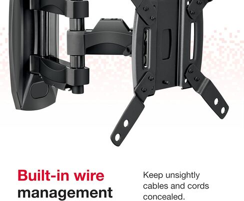 Rocketfish Full-Motion TV Wall Mount - Works with Most 19"-39" LCD TVs - Black in Kuwait