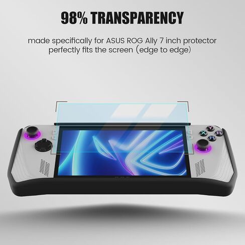 ملحق HONJOMIN 3 في 1 لجهاز ASUS ROG Ally - [حافظة واقية بمسند + 2 واقي شاشة + 4 واقيات لعصا التحكم]، زجاج مقسى، شفاف فائق الدقة، مضاد للخدش، مضاد لبصمات الأصابع in Kuwait