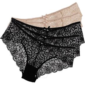 Wetopkim women daily underwear panties pack lace hipster lingerie thong pack of 5(main) in Saudi Arabia
