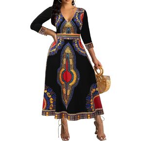 Casual Long Maxi Dresses for Women Elegant Flowy Cocktail Tropical Dress Clubwear Party Outfits in Saudi Arabia