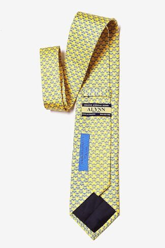 100% Silk Yellow Legal Scales of Justice Lawyer Neck Tie Necktie Neckwear in Saudi Arabia