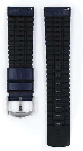 Hirsch Tiger Calf Leather Watch Strap - Performance Caoutchouc Core - 18mm, 20mm, 21mm, 22mm, 24mm - Length - Attachment Width/Buckle Width - Quick Release Watch Band in Kuwait