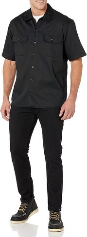 Amazon Essentials Men's Short-Sleeve Stain and Wrinkle-Resistant Work Shirt in Saudi Arabia