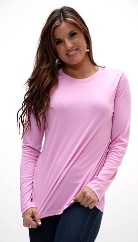 DEVOPS Women's 2-Pack UPF 50+ Long Sleeve Sun Protection Quick Dry T-Shirts for Running Workout in Saudi Arabia