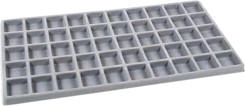 آر جيه يعرض - مجموعة من 5 قطع رمادية متدلية متدلية متددفقة، علبة عرض مجوهرات لإدخال الخرز، الأحجار الكريمة، الخواتم، والأقراط، والعملات المعدنية، وقطع الساعات والمجوهرات. in Kuwait