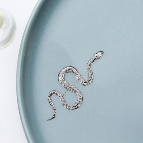 Snake Brooch Pin Vintage Coat Accessory Metal Animal Lapel Pin Banquet Badge Pins Backpack Bag Pin in Saudi Arabia