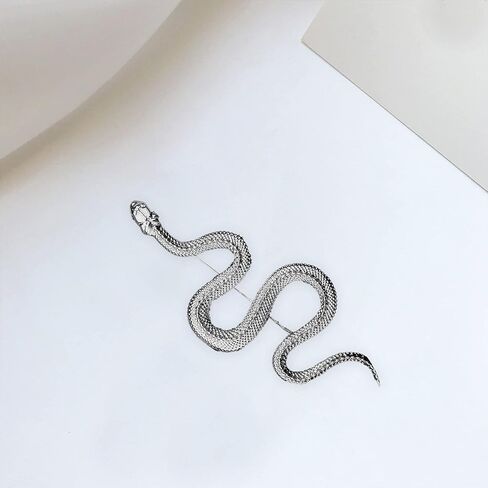 Snake Brooch Pin Vintage Coat Accessory Metal Animal Lapel Pin Banquet Badge Pins Backpack Bag Pin in Saudi Arabia