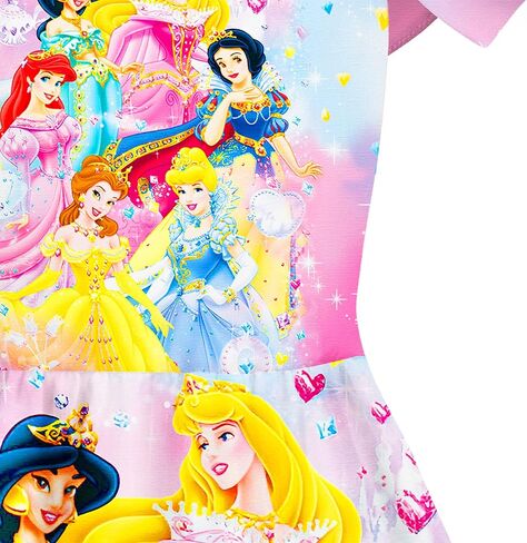 فستان الأميرة للفتيات الصغيرات برقبة مربعة وأكمام مكشكشة للأطفال من سن 2 إلى 7 سنوات in Kuwait