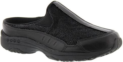 Easy Spirit Women's TRAVELTIME481 Mule, Black-Glitter, 7.5 in Kuwait