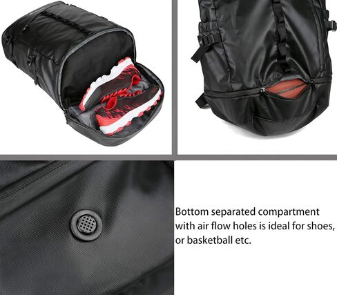 حقيبة ظهر للسفر من Mouteenoo مع حجرة أحذية لرياضة الجيم والمشي لمسافات طويلة وحقيبة ظهر مقاومة للماء للرجال والنساء in Kuwait