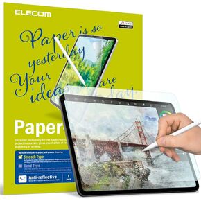 ELECOM Pencil Feel Screen Protector Newer model(Easy-Install), Bond type, Japan Made, iPad mini 6 (8.3", 2021) Drawing/Notetaking/Anti-glare, Apple Pencil Compatible (TB-APB083-W) in Saudi Arabia