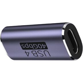 CY 20Gbps USB4 Type C Male to Female 90 Degree Up Down Angled 100W Power Data 8K Video Adapter for USB4.0