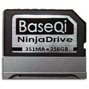 بطاقة توسيع تخزين BASEQI NinjaDrive من الألومنيوم بسعة 256 جيجابايت لجهاز Microsoft Surface Book 2 و3 15 بوصة (Microsoft Surface Book 2 & 3 15 بوصة، 256 جيجابايت) in Kuwait