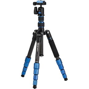Benro Slim Travel Aluminum Tripod Kit – Lightweight 5-Section Tripod with N00 Ball Head, Arca-Swiss Plate, Reverse Folding Legs & Carrying Case for DSLR, Mirrorless & Smartphone Cameras (FSL09AN00) in Kuwait
