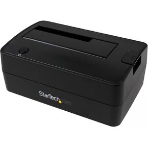 StarTech.com Single Bay USB 3.1 to SATA Hard Drive Docking Station, USB 3.1 (10 Gbps) Hard Drive Dock, External 2.5/3.5" SATA III HDD/SSD Docking Station, Top-Loading Hard Drive Bay (SDOCKU313),Black in Saudi Arabia