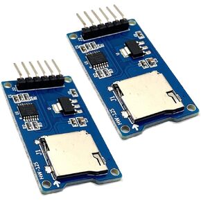 Kiro&Seeu 2pcs Micro SD Card Module Storage Board 6-pin TF Card Memory Adapter Reader Module SPI Interface Compatible with Ar-duino Raspberry Pi in Saudi Arabia