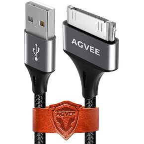 كابل شحن AGVEE بطول 4 أقدام USB-A إلى 30 دبوس لجهاز iPod iPad القديم in Kuwait